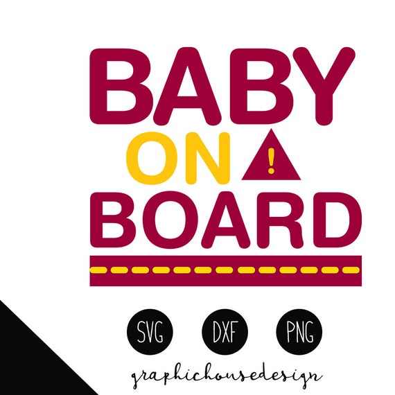 Download svg baby on board baby on board cut file by GraphicHouseDesign