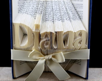 Custom Christmas Gifts Book Sculpture, Personalized Folded Book Art Christmas Gifts For Mom, Custom Christmas Gifts For Her, Teacher Gift
