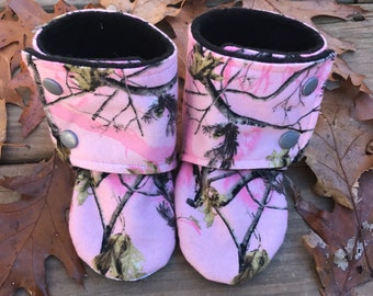 Custom Made Camo Baby Boots Sizes 0-24 months