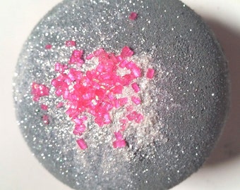 Black Bath Bomb/Pink Sugar/Pink Sprinkles/Gift Ideas