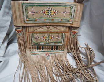 Vintage Moroccan leather bag
