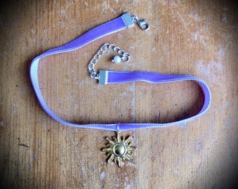 Tangled Rapunzel Disney Princess Velvet Choker Necklace