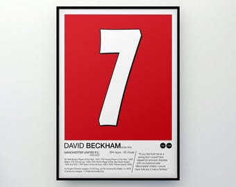 Manchester United Number 7s Canvas