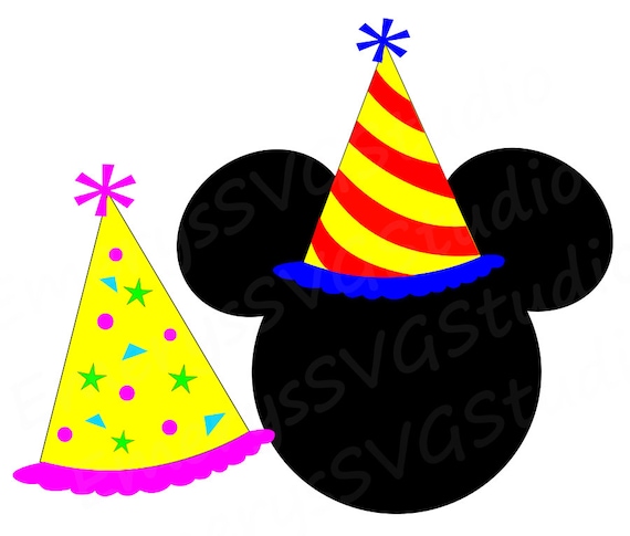 Download SVG File for Birthday Hat Mickey