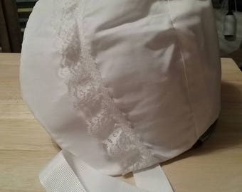 Baby Bonnet, Baby summer hat, Baby girl bonnet, Boho baby hat, Baby girl gift, Baby sun hat, Size large, #67