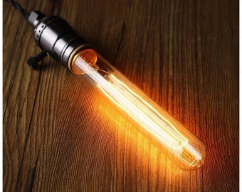 2 Vintage Tubuler Edison Bulbs Free Shipping