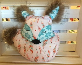 Fox trimmed with recycled fur Teddy