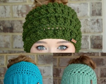 Custom Messy Bun Beanie, Custom Top Knot Beanie, Custom Pony Tail Beanie, Custom Messy Bun Hat, Custom Pony Tail Hat, Mom Bun Beanie