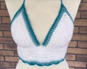 Handmade crochet crop top/bralette