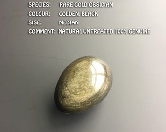 Medium Yoni Egg Rare! One of a Kind Golden Sheen Obsidian Yoni Jade Egg Kegel Yoni Egg, Kegel Weights,Vaginal Tightening and Meditation