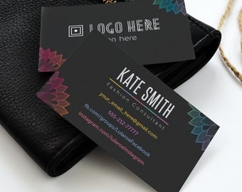 Lula Business Card, Free Fast Personalize, Home Office Approved (Colors and Fonts) , For LLR Fashion Retailer