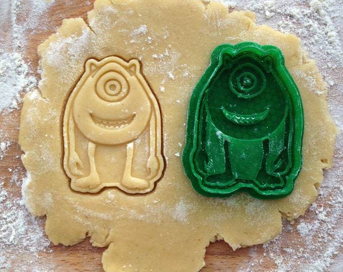 Mike Wazowski cookie cutter. Monsters Inc cookie stamp
