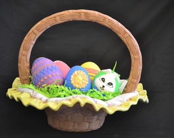 Easter Basket with Eggs