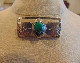 Sterling Silver with Natural Stone Brooch/Pin