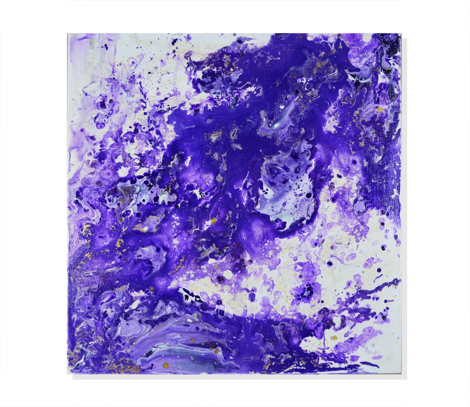 Purple Pill Unique Abstract Acrylic Painting