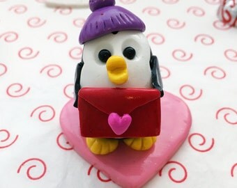 valentines penguin teddy