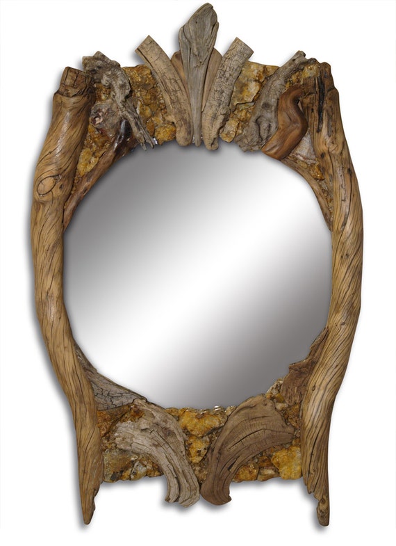 Maleficent mirror knotty pine and pyrite quartz