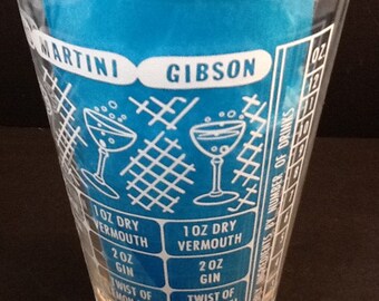 Federal Glass Cocktail Shaker-Mixer