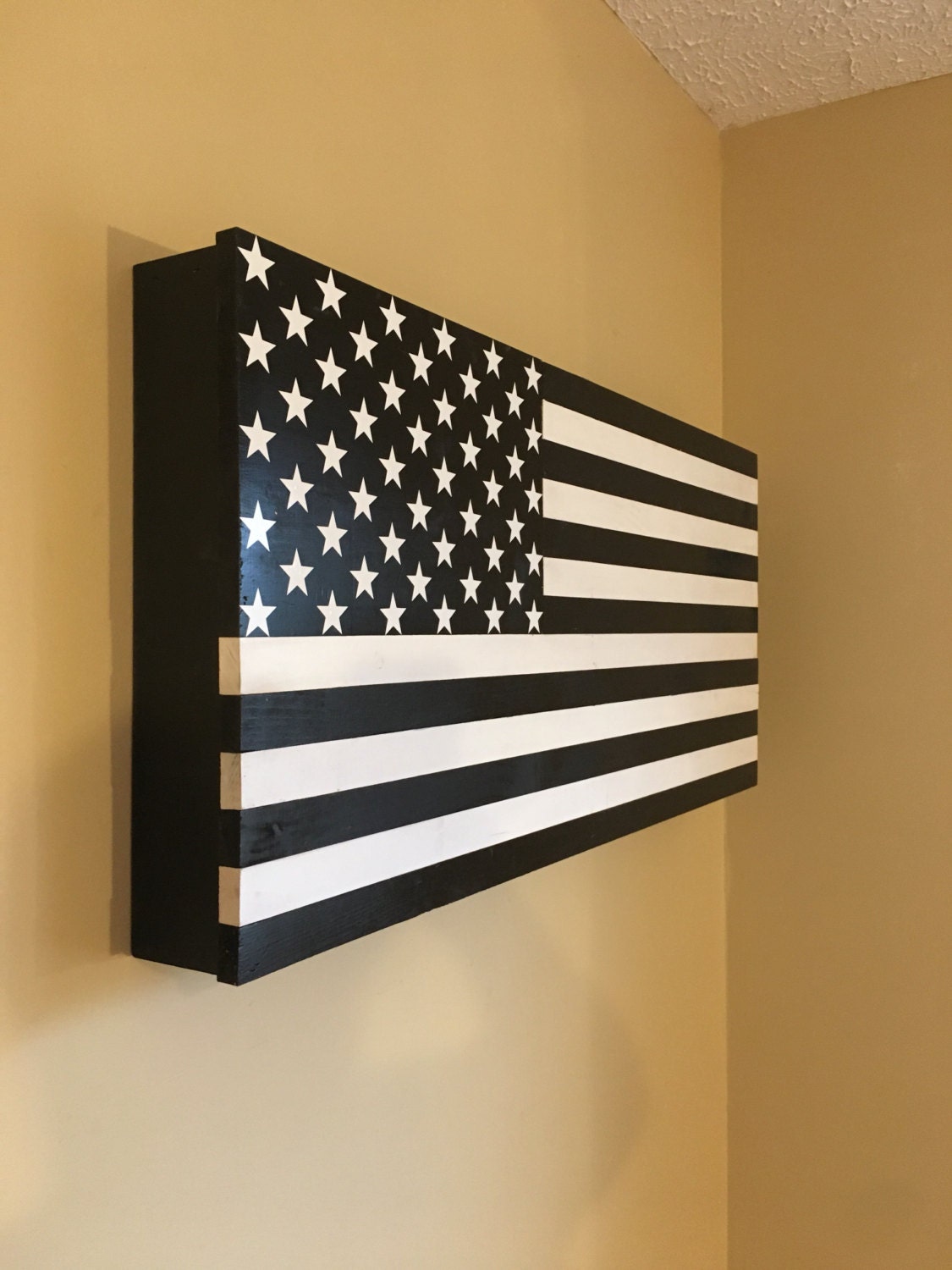 American flag hidden storage secret compartment gun rack