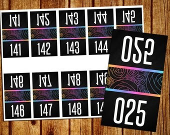 Live Sale Number Cards/Tags - 001-200 - Reverse Numbers - Facebook Live Number - FB Live Sale Numbers - Chalkboard/Black - Instand Download