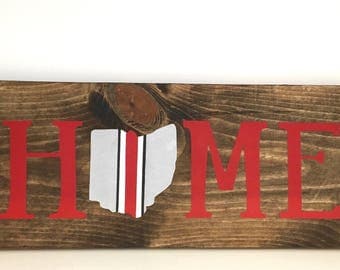 Ohio Home Sign, Ohio State Sign, Ohio Sign, Ohio Wood Sign