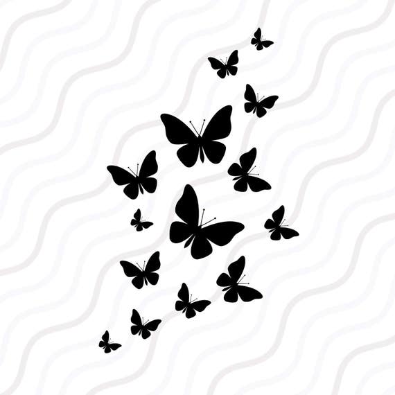 Download Fluttering Butterflies SVG Butterfly SVG Cut table