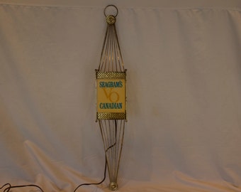Rare Vintage Seagram's VO Canadian Lighted Sign - FREE SHIPPING!