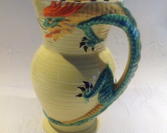 Pitcher Art Deco Burleighware 'Dragon' / / made in England