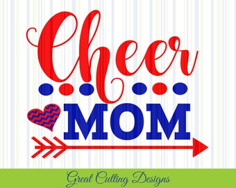 Cheerleader SVG Cut File DXF Cheer Mom SVG Cricut svg Silhouette svg Vinyl Cut File Digital cut file Cricut cut file Silhouette dxf cut file