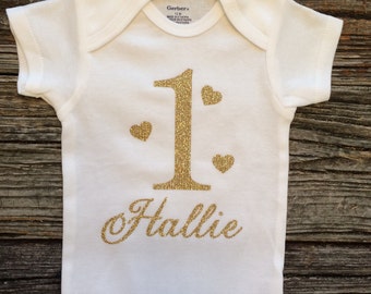 First Birthday Onesie | 1st Birthday Onesie | Personalized Birthday Onesie | Custom Birthday Onesie | Birthday Baby