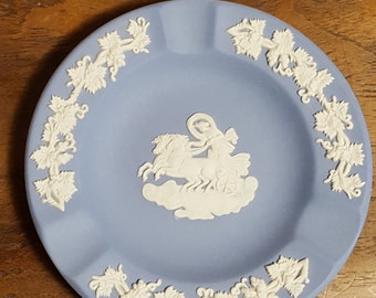 Vintage Blue Jasperware Wedgewood Ashtray