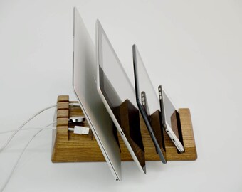 Multiple Charging Station, Laptop Stands, 12.9-inch iPad Pro Charger, Macbook Stand, laptop desk, laptop cradle, Apple Watch Docking Station