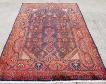 FREE SHIPPING!!! Persian Rug, Nomadic Rug, Muted Color Rug , Vintage Rug , Natural Dye Anatolian Rug, Boho Rug 200 x 125 cm / 6.5 x 4.1 ft