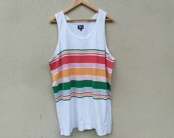 Vintage Stussy rasta Singlet