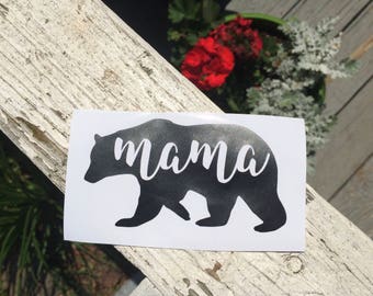Mama Bear Decal Mama Bear Yeti Decal Personalized Decal