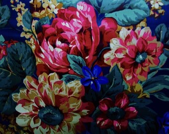 Retro Cotton Fabric - Rare Cotton - Light Upholstery Fabric - Cushion - Curtains - Vintage Home - Retro - Craft Cotton -