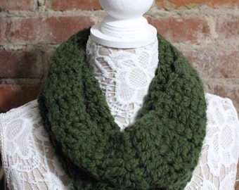 Cowl Neck Scarf - Hunter Green
