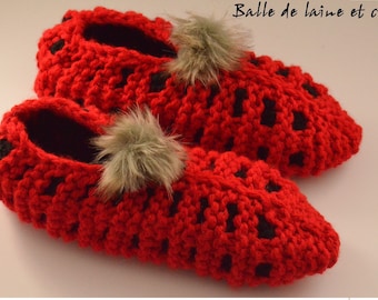 Women's Knitted Slippers size 9-10