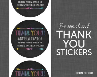 Stickers - Lularoe Thank You - Lularoe Black - Personalized