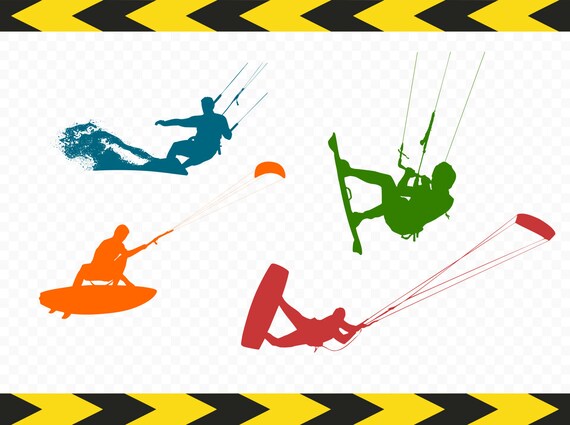 Download Kitesurfing SVG Kiteboarding Cut files for Cricut Silhouette