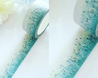 Lavender Washi Tape Purple Blue Floral Stationery Masking Deco Tape