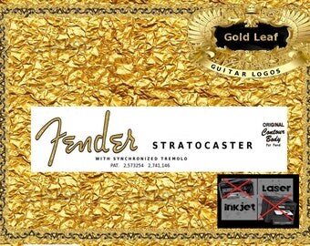 Fender Stratocaster Guitar Logo Headstock Restoration Decal 1G