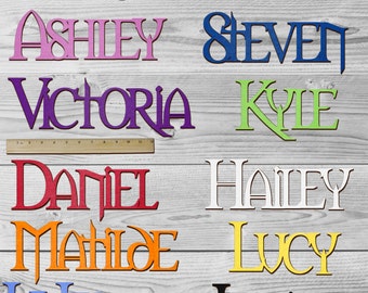 SNOW WHITE Personalized Wooden Name Sign Custom Plaque Words / Letters Wall Decor / Door / Laser Cut Wood Letters / Font