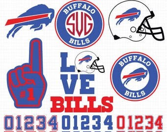 Buffalo Bills- Cuttable Design Files(Svg, Eps,Dxf, Jpg) For Silhouette Studio, Cricut Design Space, Cutting Machines,Instant Download