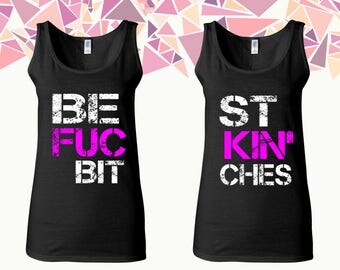 Best Fuckin' Bitches Tank Best Bitches Tank Top Best Friend Tank Best Friend Forever Women Tank Ladies Tank Softstyle Tank Gift For Bff