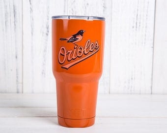 Baltimore Orioles not yeti decal for women yeti tumbler decal yeti monogram decal for yeti cup decal yeti decal monogram powder coated yeti