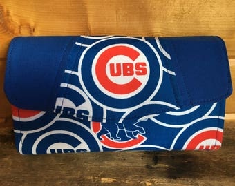 Necessary clutch wallet/NCW/Clutch/ accordion wallet/ wallet/Chicago cubs
