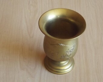 Vintage Japanese Solid Brass Challis