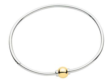 CAPE COD BRACELET Two Tone w/ 14k Gold Screw Ball. Brand New, Best Quality Guaranteed