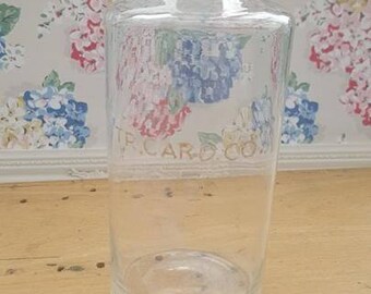 Vintage apothecary, chemist, laboratory glass bottle with stopper
